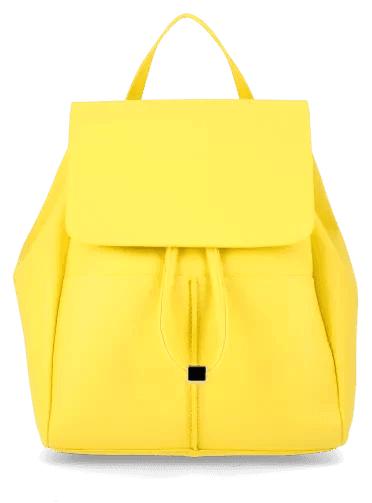 Gelber Rucksack als Beispiel für Produktfotografie