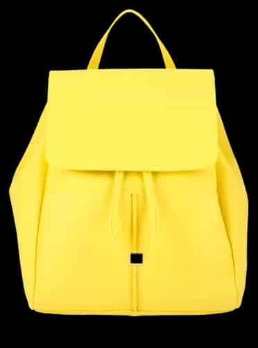 Gelber Rucksack als Beispiel für Produktfotografie