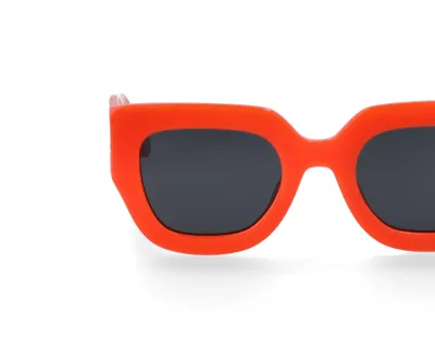 Grüne runde Brille aus Acetat