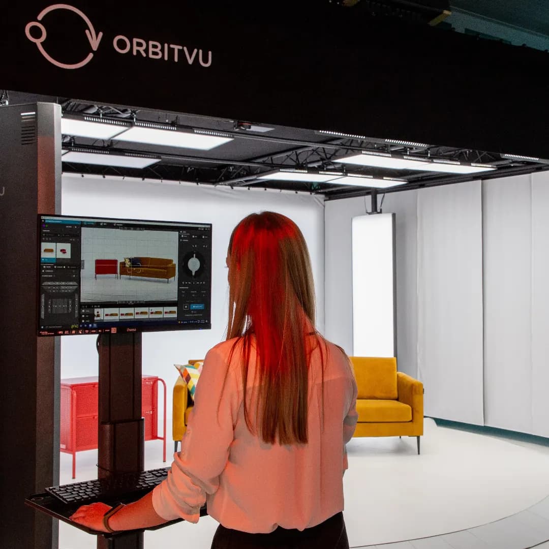 Orbitvu Workflow für Möbelfotografie im Studio mit Operator
