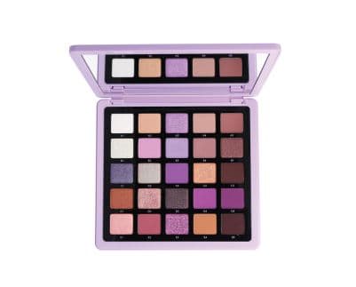 Große violette Lidschattenpalette mit Spiegel