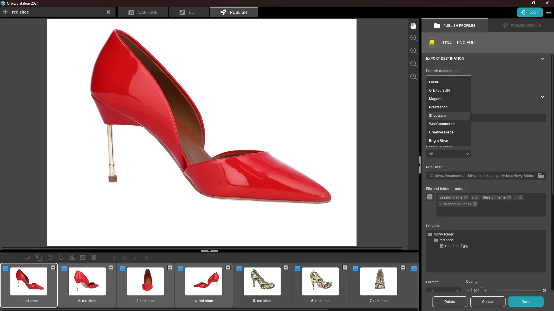 Roter High Heel