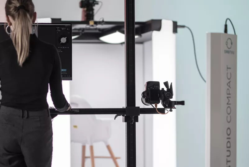 Kamerapositionierung im Alphastudio Compact