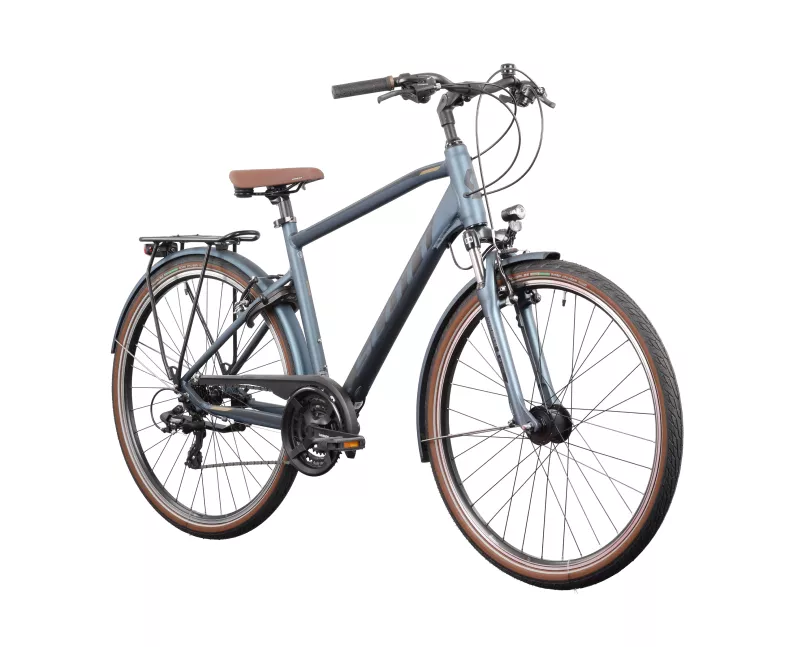 Packshot eines grauen Citybikes