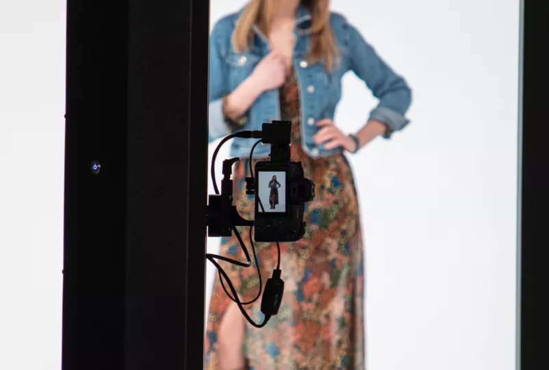 Motorisierter Stand im Fashion Studio