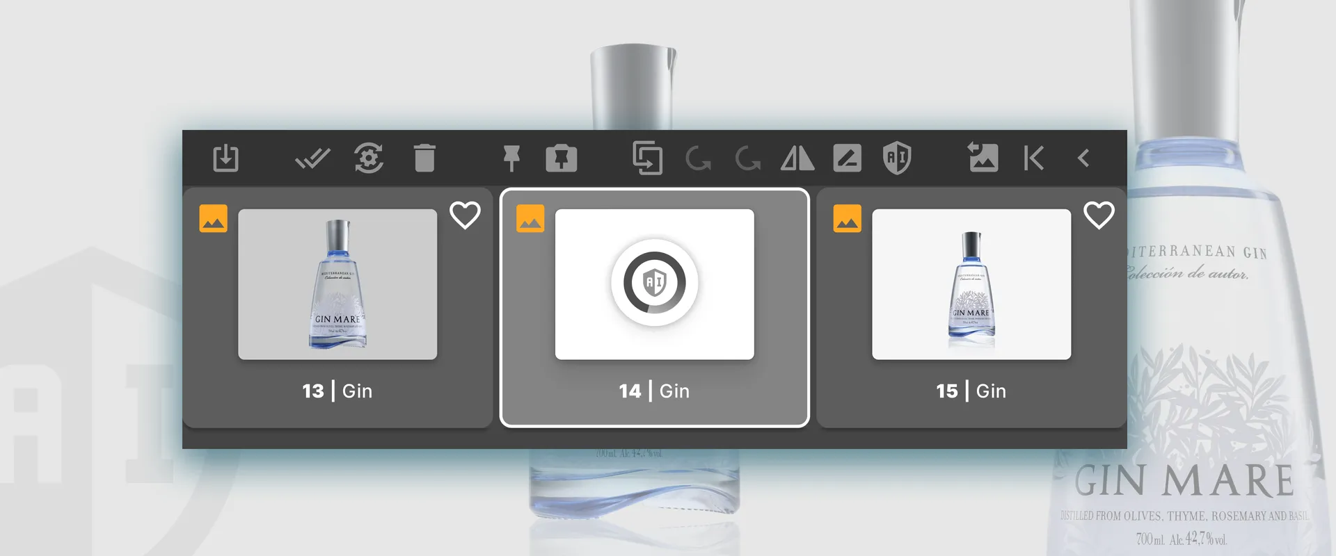 Das AI Masking von Orbitvu entfernt automatisch den Hintergrund von einem Produktfoto