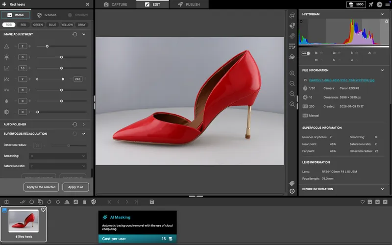Klicken Sie auf das AI Masking Tool