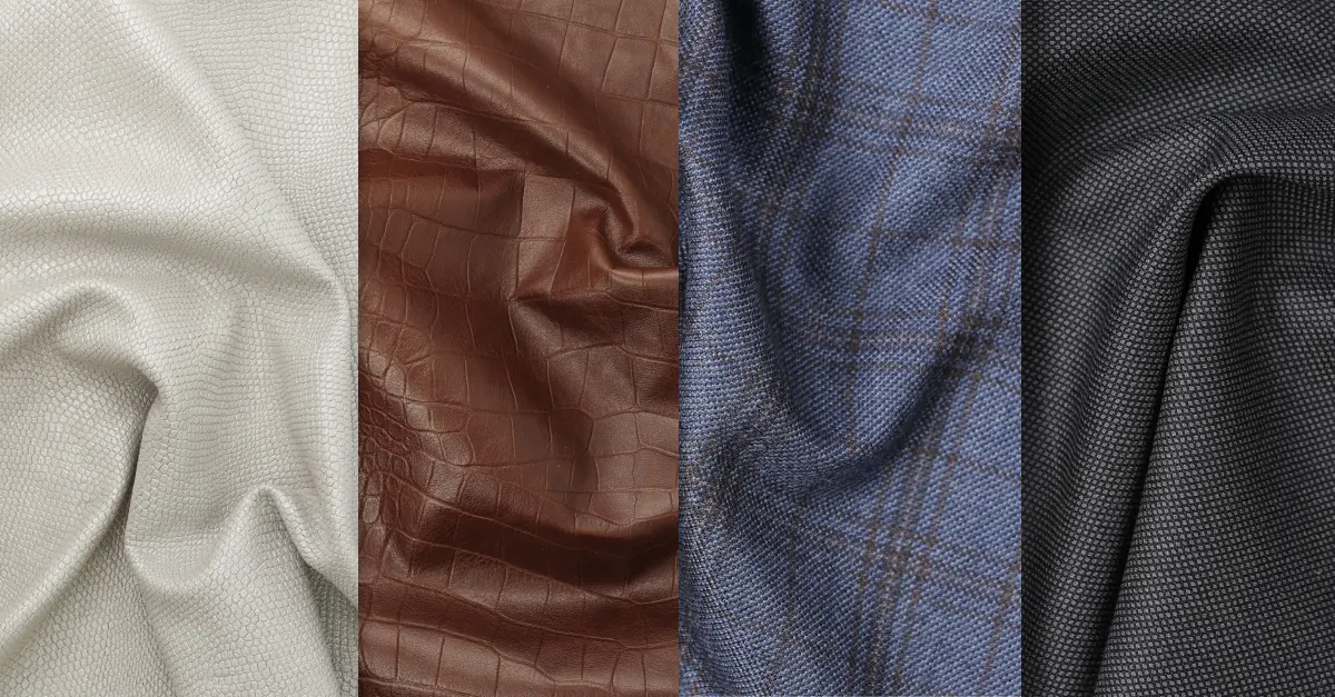Showing fabric texture with side lighting