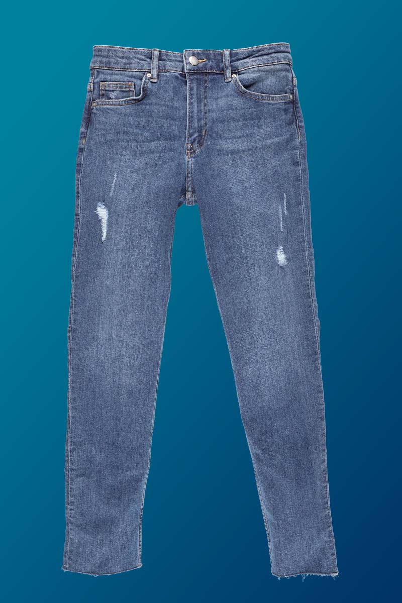 Schattenfreies Jeansfoto