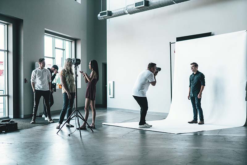 Fotoshooting im Fotostudio