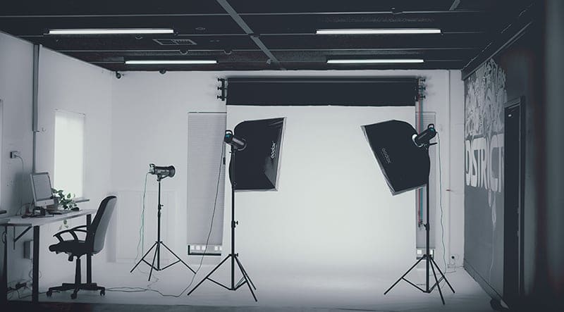 Ein traditionelles Studio-Setup