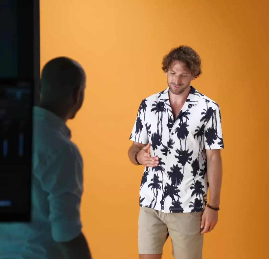 Automatisierte Live-Model-Fotosession mit Orbitvu