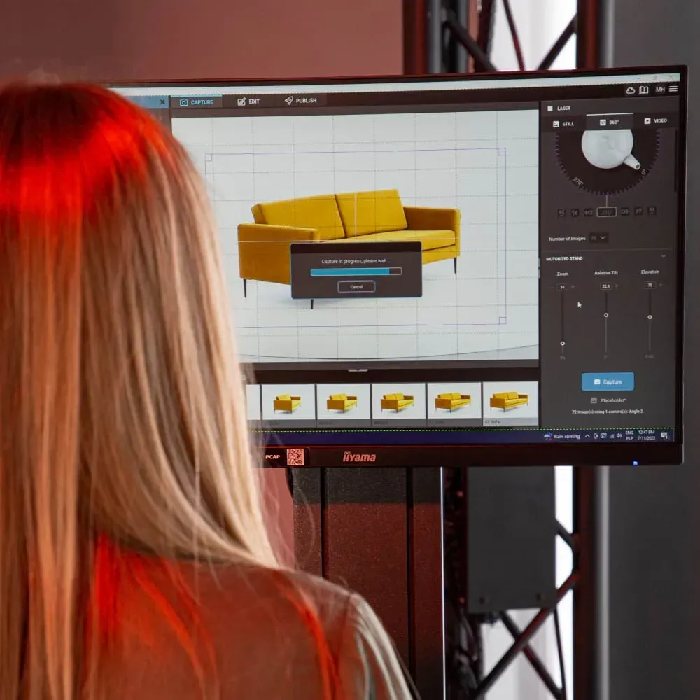 Software zur Bearbeitung von Produktfotos für 360-Möbelfotografie