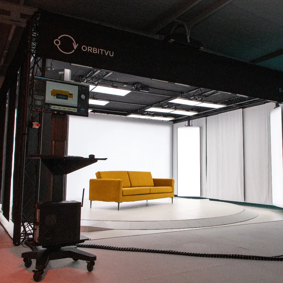 Orbitvu Furniture Studio für 360°-Möbelfotografie (Sofa)