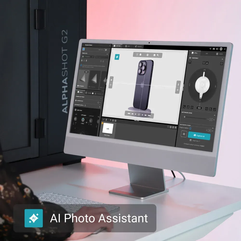 Der Alphashot Pro G2 mit AI Photo Assistant