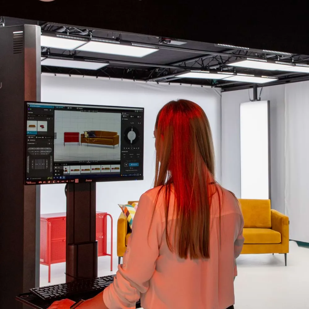 Leistungsstarke Beleuchtung im Furniture Studio