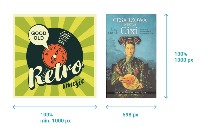 Infografik-Hintergrund für Amazon-Produktbild - Titelseite für Bücher, Musik und Video / DVD