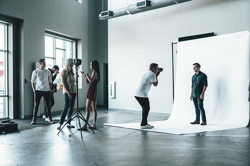 Fotosession im Studio
